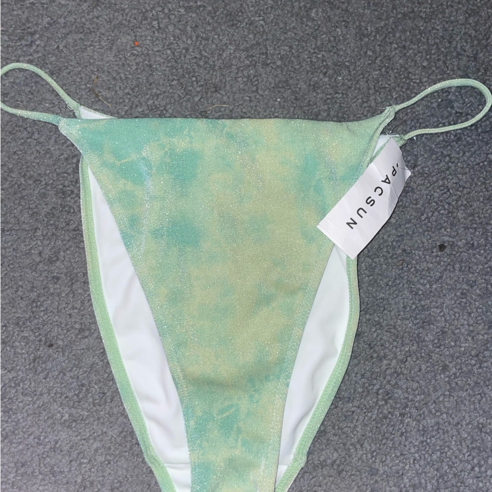 nwt pacsun La hearts green bikini bottom Size Large